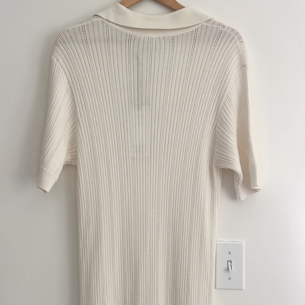 SOLD Varley Andrea Knit Maxi Dress White NWT - Picture 9 of 14